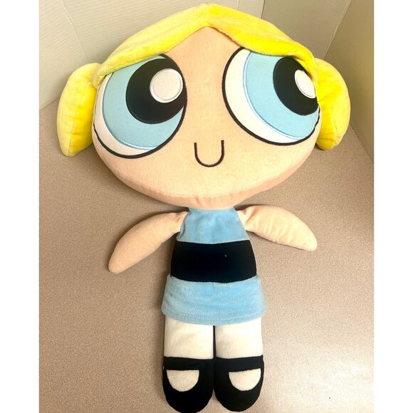 Vintage 2000 28" Jumbo Size plush doll of Bubbles from The Power puff Girls - Picture 1 of 13